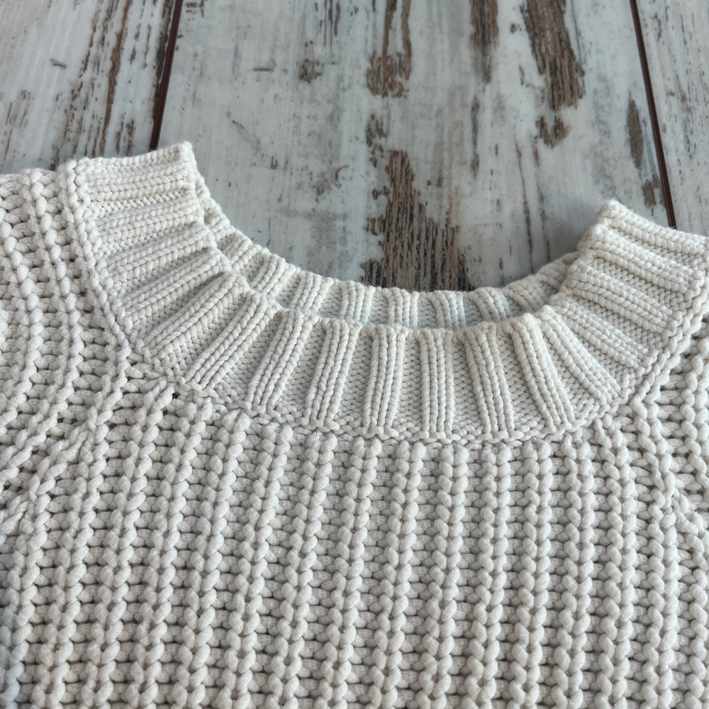 Everlane Textured Cotton Crewneck Sweater - Size XS - Picture 10 of 16